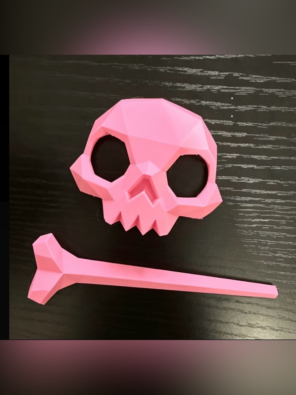 Pink Skull Hair Accessory